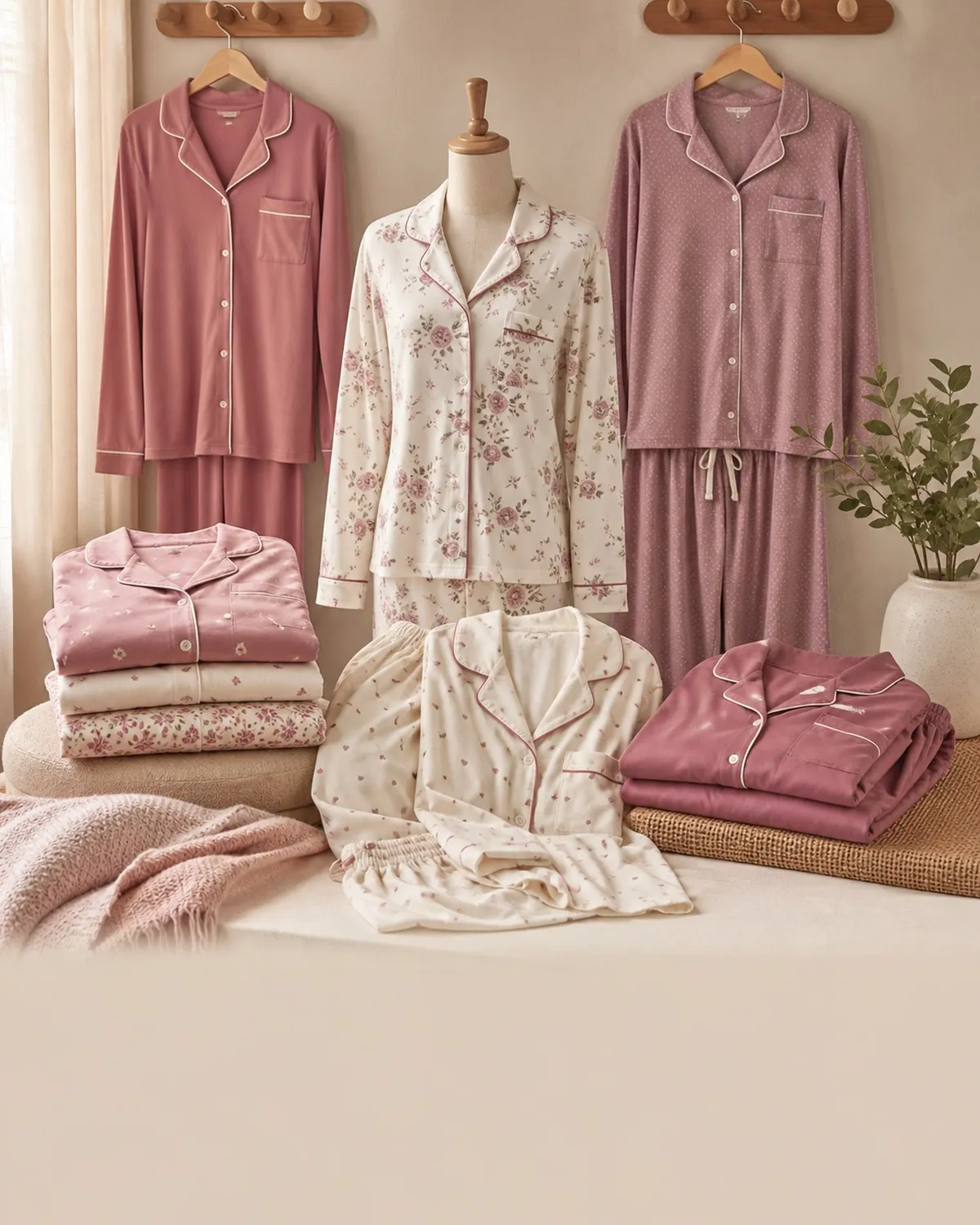 Pijamas de dama de dos piezas